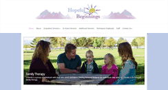 Desktop Screenshot of hopefulbeginnings.net