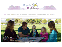 Tablet Screenshot of hopefulbeginnings.net